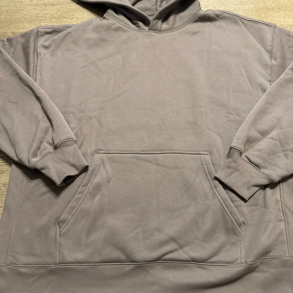 PUMIEY Womens Oversized Hoodies Cozy Fleece Heather Charcoal Size Xl - Picture 3 of 4